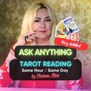 Ask Me Anything Psychic Reading, Same Day Psychic Reading, Fast Accurate Answers by Madame Afina, Detailed Intuitive Guidance