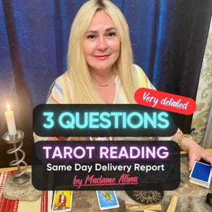 Spersonalizowany raport z 3 pytań w formacie PDF | Raport pisemny z wróżby | Intuicyjna interpretacja Tarota