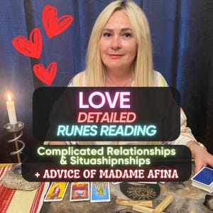 Futhark Runes Love Psychic Reading Same Hour, Twin Flame Reading, Soulmate Reading, Medium Reading, Love Reading with Spiritual Advice