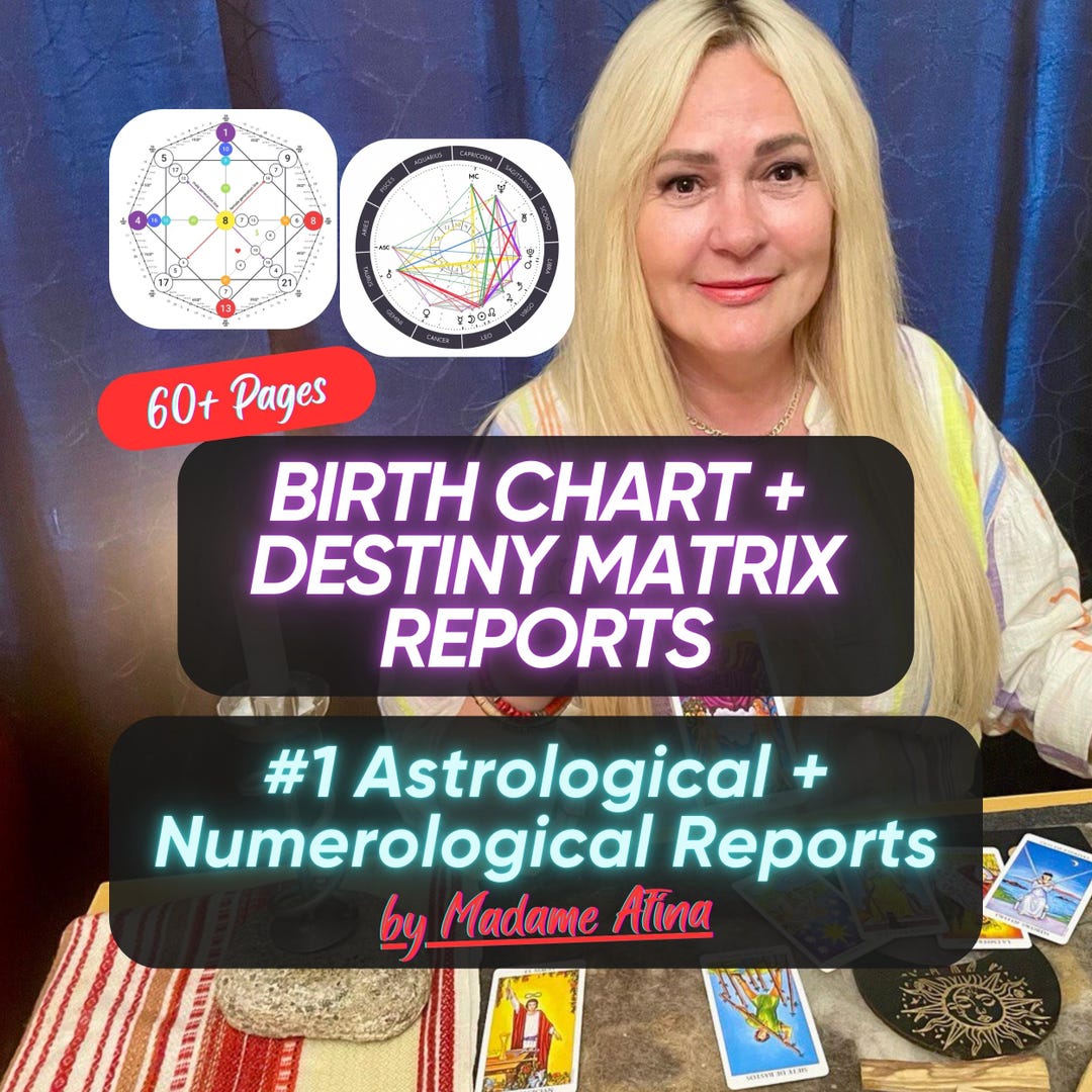 Birth Matrixes Very Detailed Birth Chart and Destiny Matrix Reading, Detailed ...