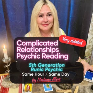 Complicated Relationships Detailed Psychic Reading, Twin Flame Reading, Soulmate Medium Reading, Tarot Love Reading with Spiritual Advice