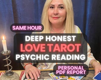 Tiefe Liebe Tarot Legung | Personalisierter Einblicke PDF | Psychische Beziehungs-Anleitung | Intuitive Soulmate-Lesung Interpretation