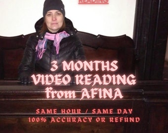 Video Reading 3 months future, Future Reading, Psychic Reading by Afina