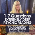 IN-DEPTH 1-7 Question Tarot Reading Same Hour, Psychic Love & Career Reading, Medium Clairvoyant Same Day Reading, Tarot Card Reading product logo