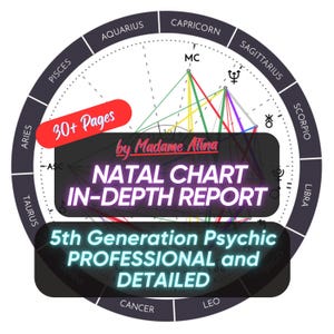 Birth Chart Reading, In-Depth Astrology Reading, Soul Purpose & Zodiac Insight, Fast Delivery, Psychic Natal Chart Reading