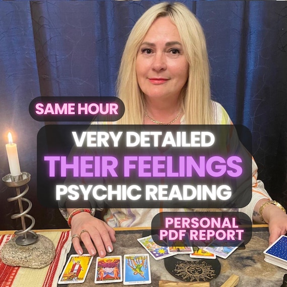 Their Feelings & Thoughts Psychic Reading, Relationship Guidance, Intuitive Tarot Reading Interpretation, Personalized Digital PDF File