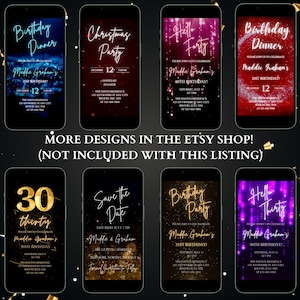Editable Save the Date Wedding Invitation- Animated Video- Silver Wedding Invite w/ Sparkles- Digital Text Message Invite- Wedding Day