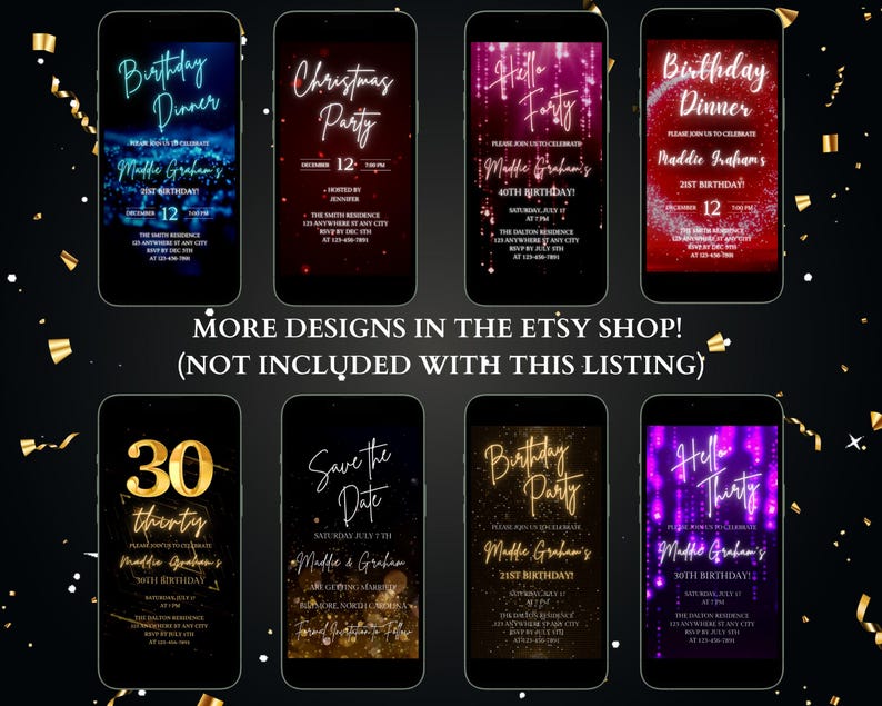 Editable Save the Date Wedding Invitation- Animated Video- Silver Wedding Invite w/ Sparkles- Digital Text Message Invite- Wedding Day