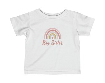 T-shirt Big Sister - Tee-shirt en jersey fin pour bébé