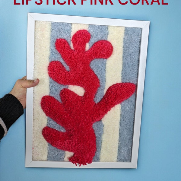 Lipstick Pink Coral - Wandteppich
