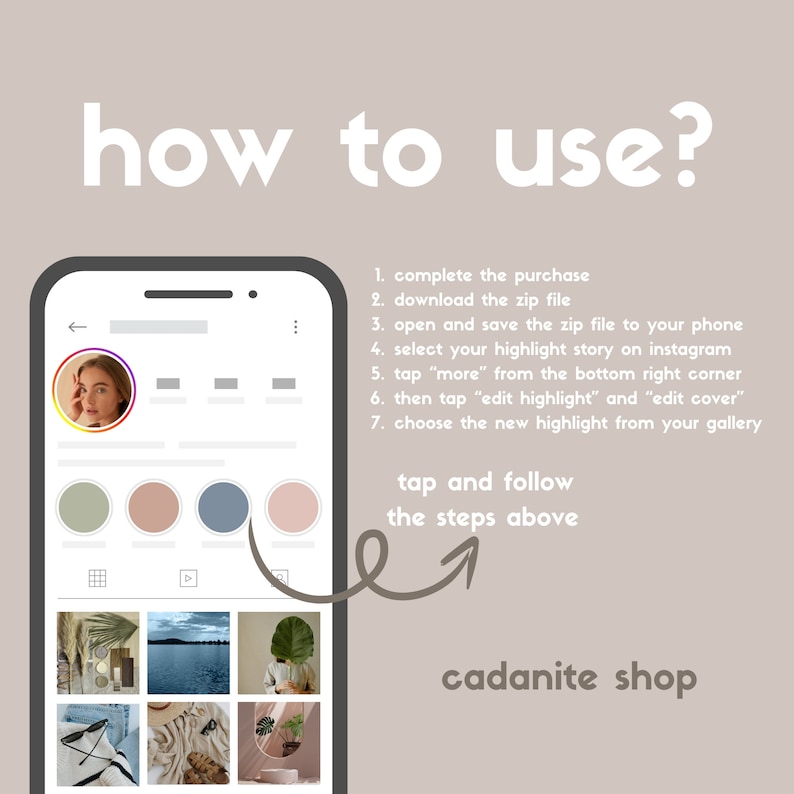 Earth Tones Instagram Highlight Covers: 32 Neutral Story Icons (digital ...