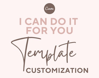 Servicio de personalización de plantillas de Canva: Diseñador gráfico