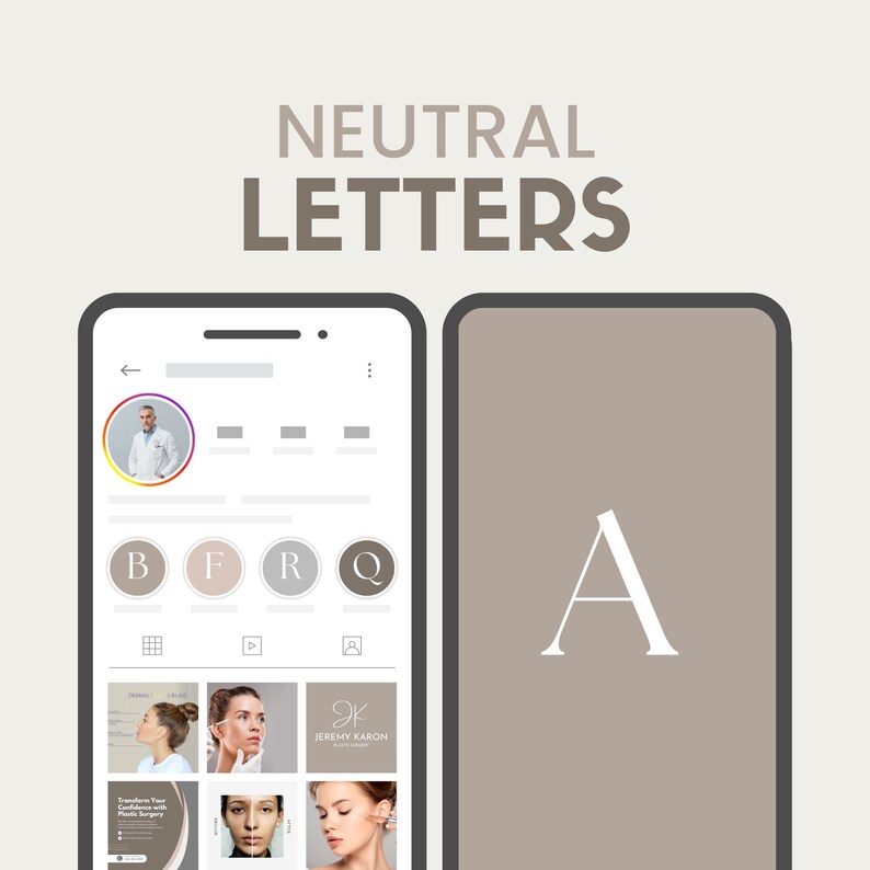 Neutral Tones Instagram Story Highlight Covers | Set of 28 | Aesthetic ...
