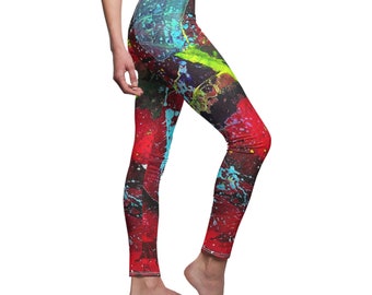 Vibrant Original Yoga Leggings by Lucie Svoboda