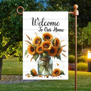 Sunflowers in A Vase Flag Sublimation Design,Floral Garden Flag Template, Garden Flag Png, Instant Digital Download PNG,Sunflowers Flag