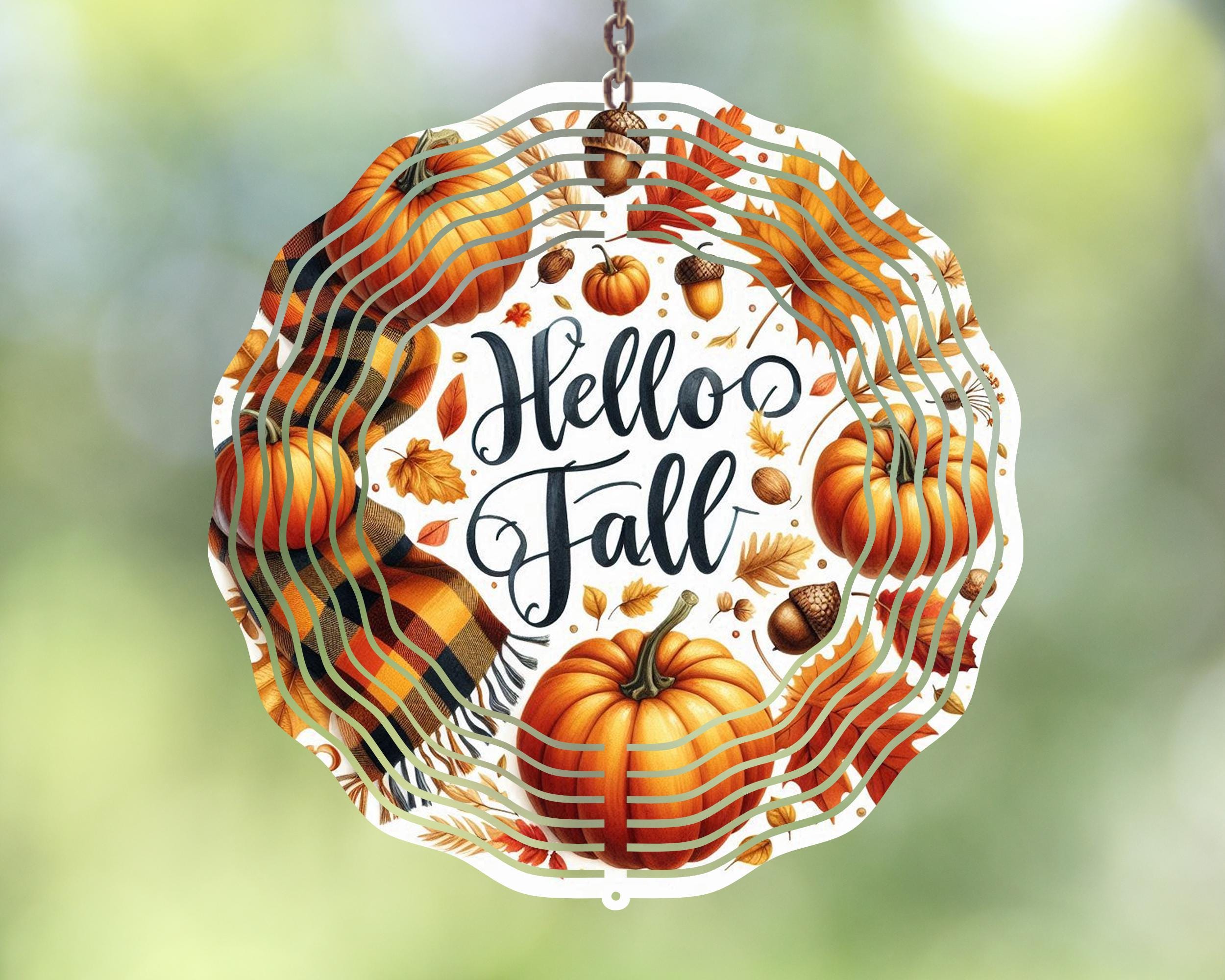 Fall Vibes Wind Spinner Bundle, Sublimation Design, Autumn Wind Spinner ...