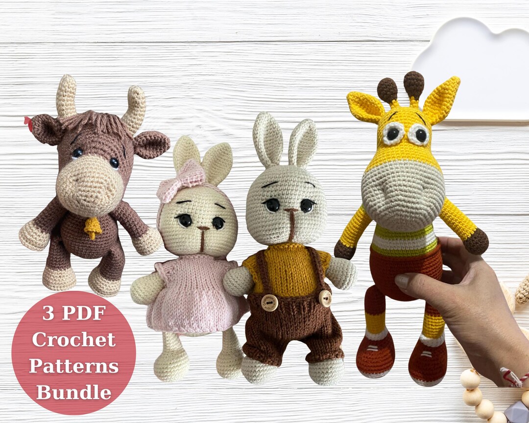 Crochet Patterns Bundle, Crochet Toy Patterns, Amigurumi Pattern Bundle ...