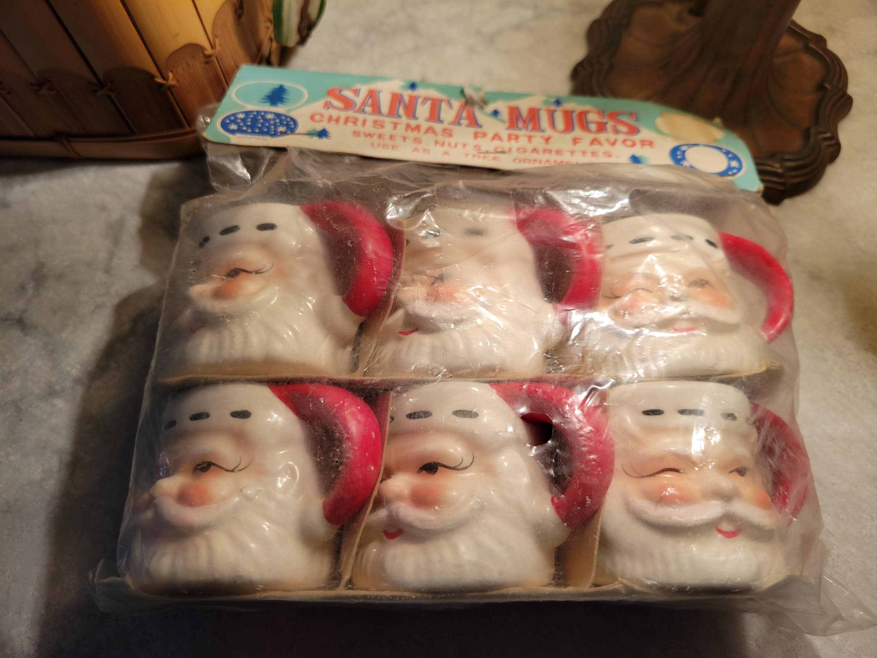 Vintage Miniature Ceramic Santa Japan - Etsy