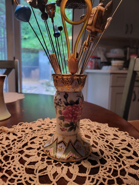 Ceramic Hatpin Containers - image 8