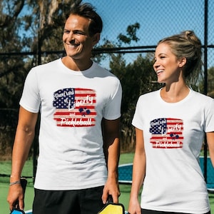 Patriotic Pickleball Shirt: Sport Graphic Tee, Gift for Player