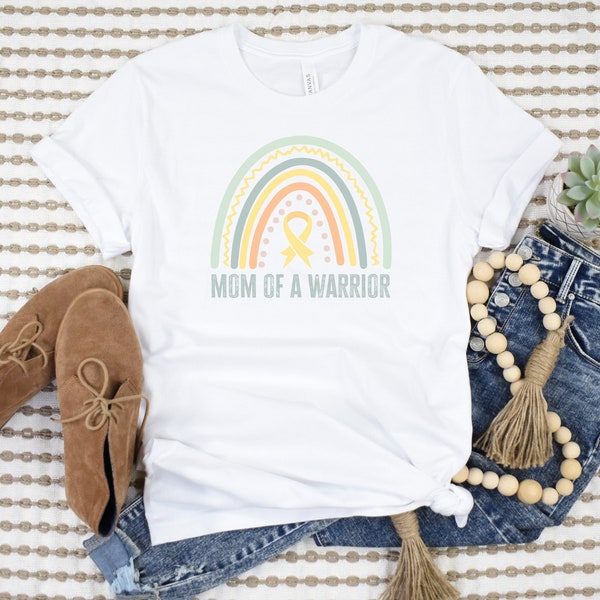 Pediatric Cancer Mom Shirt, Cancer Mom Shirt, Pediatric Cancer Shirt, Cancer Shirt, Mom of a Warrior Shirt, Cancer Warrior Shirt