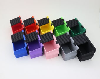 Mini Dumpster Organizer Miniature Storage Organizer Desk Storage Office Office 3D Printed Gifts for him/her,Multi-Use, Attachments Available