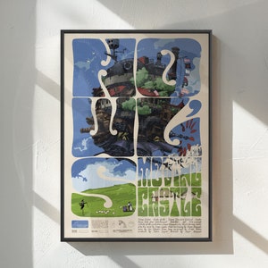 Enchanted Steampunk Art
Magical Castle Illustration Fantasy Poster
Howl's Journey Art
Witch of the Waste Design
Skyward Adventure Aesthetic
Spirited Moving Fortress
Howl's Dreamscape Artwork
Japanese Animation Poster
Mystical Sky Creatures