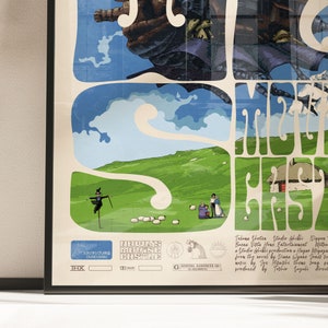 Howl's Moving Castle poster / Studio Ghibli Film poster / Hayao Miyazaki poster / howl's moving castle poster gift/ alternative film poster howl's / howl's poster / film poster gift / movie print gift / studio ghibli poster gift / studio ghibli art