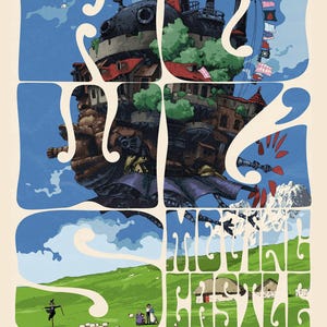 Howl's Moving Castle. Studio Ghibli. Film poster. Hayao Miyazaki. image 13