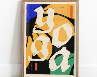 Yoga Wisdom Poster -  Inspired by Nature