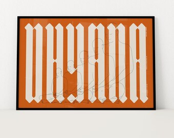 Dhyana Meditation Poster: Minimalist Yoga Room Art Print