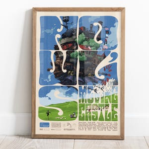 Howl's Moving Castle. Studio Ghibli. Film poster. Hayao Miyazaki. image 11