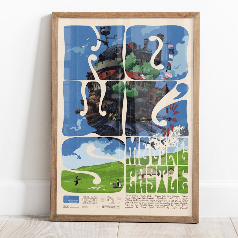 Howl's Moving Castle. Studio Ghibli. Film poster. Hayao Miyazaki. image 11