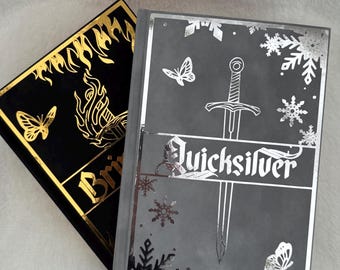 Colección de libros de tapa dura Quicksilver and Brimstone de Callie Hart, edición especial, hechos a mano, reencuadernados personalizados.