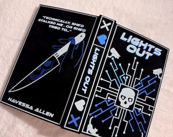 Libro reencuadernado de Lights Out, Navessa Allen, edición especial, hecho a mano, encuadernación personalizada.