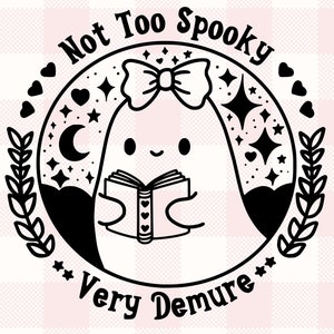 Sehr zurückhaltend Geister lesen Grafik | Gewerblich | Geschenk für Leseratte, Leseratte Gruseliger Haunted Halloween Leseratte Svg Png Dxf Schnitt