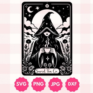 Suriel thee tarot afbeelding | Cadeau voor boekenwurmen, Fantasy lezers cadeau, mystieke leesgrage tarotkaart ACOTAR geïnspireerde Svg, Png, Dxf Cut-bestand, Jpg