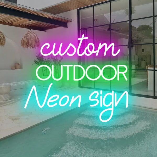 Outdoor Neon Sign Custom Large Neon Sign Waterproof Neon LED Light Néon Personnalisable Outdoor LED Light Personalized Neon Sign