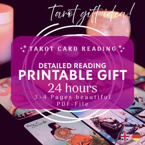 Idée cadeau Tarot : Offrez une lecture de cartes de tarot ! PDF conçu par des professionnels à télécharger comme idée cadeau de dernière minute