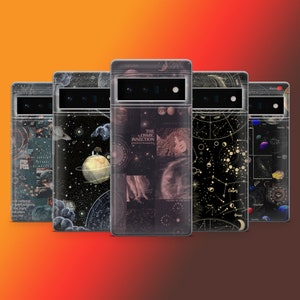 Funda para teléfono con estrellas celestiales y cosmos brillantes para Google Pixel 8A, 8Pro, 7Pro, 7A, 6A Samsung S24, S23Fe, A15, A54 iPhone 15, 14, 13, X