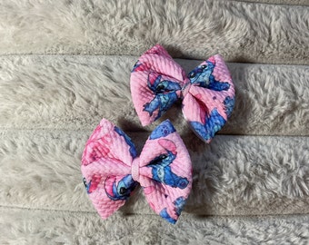 Mini Stitch Pink Piggy Bows