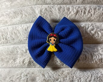 Snow White Blue Bow
