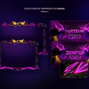 Twitch Overlay Inspired by Xayah League of Legends Full Animated
