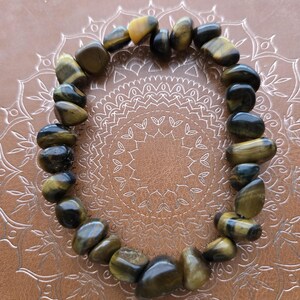 Golden Tigers Eye Affirmation Bracelet
