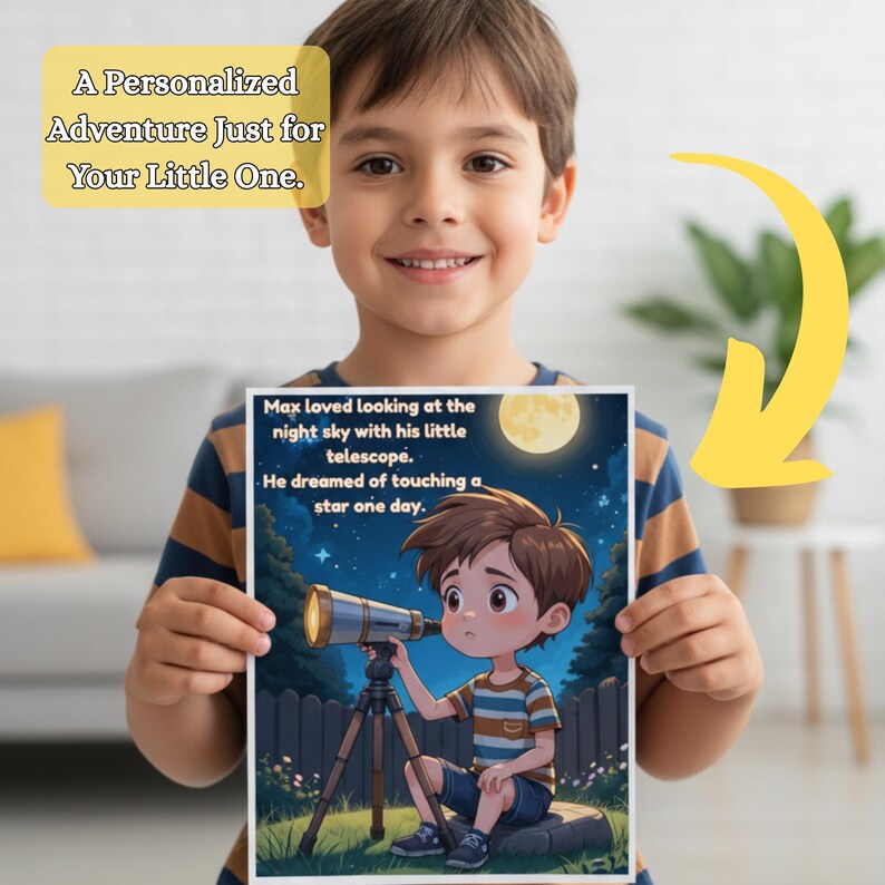 Personalisiertes Kinder Märchenbuch: Name & Charakter 32 Seiten Buch Bild 3