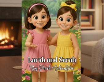 Personalized Twins Story Book | Custom Twin Characters | Personalized Family Adventure Book | Gift for Twins | Custom Name Book