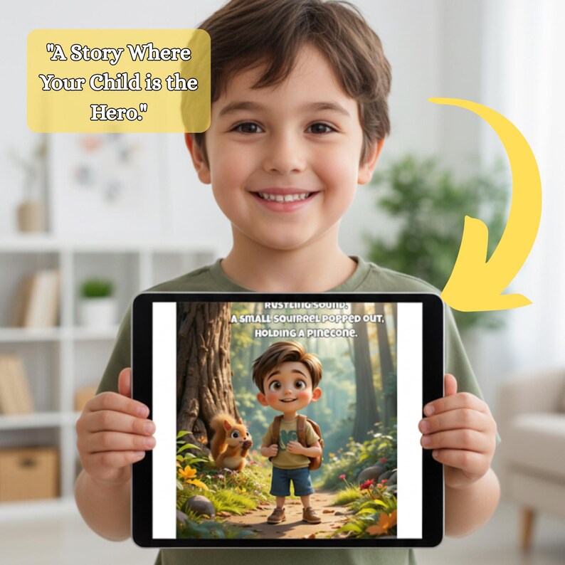Personalisiertes Kinder Märchenbuch: Name & Charakter 32 Seiten Buch Bild 4