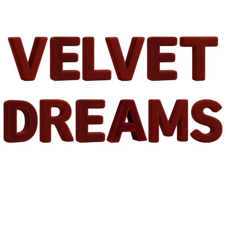 Red Velvet 3D Alphabet PNG – Christmas Font (digital Download) - Etsy