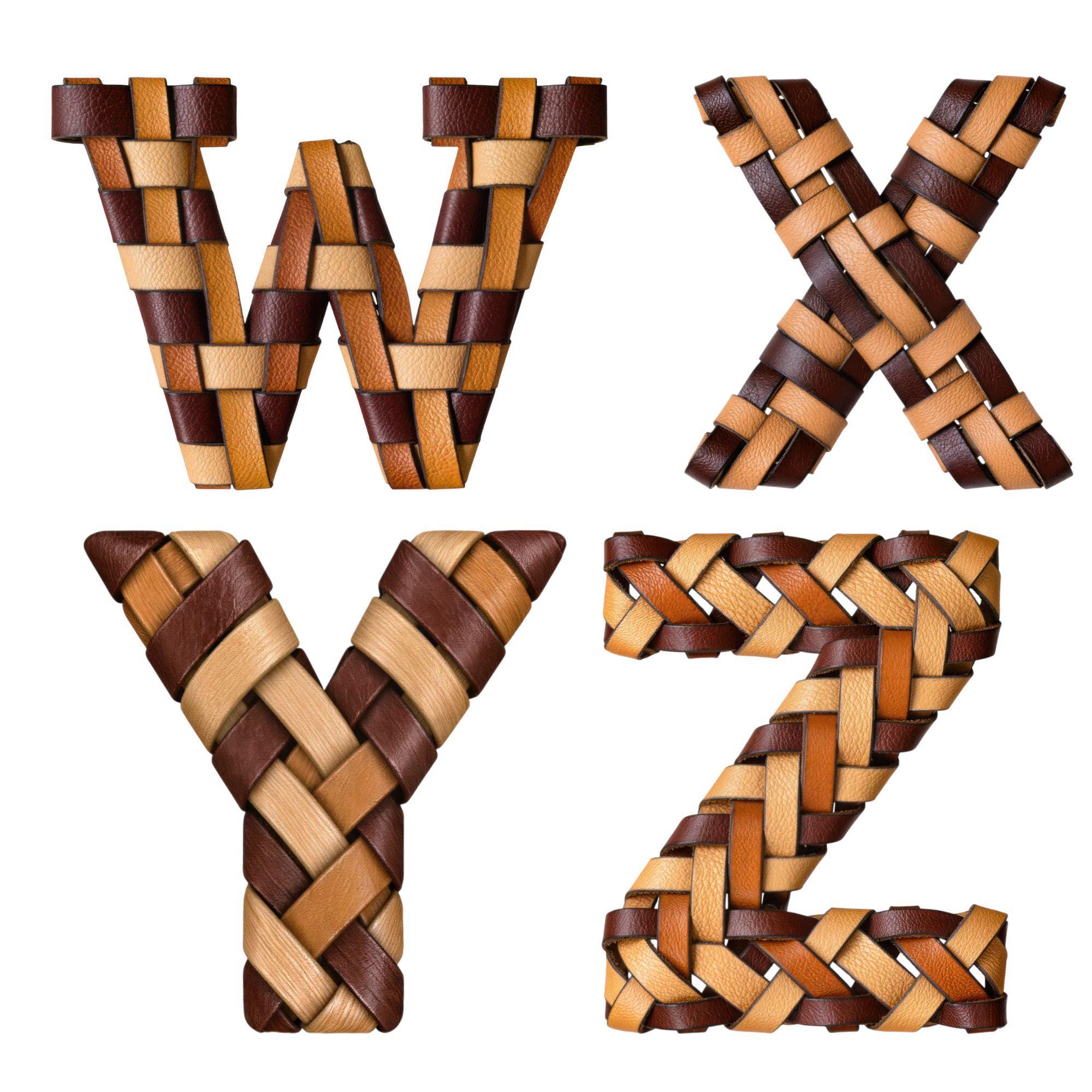 Woven Leather Alphabet PNG: Braided Western Font (digital Download) - Etsy