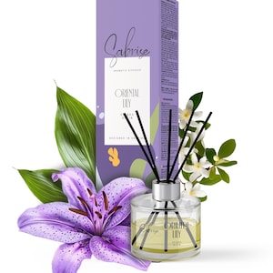 Reed Aroma Diffuser Orientalisk Lilja, Stresslindring, Ukrainska presentidéer, Tackpresent, Terapeutpresent, Tillverkad i Ukraina